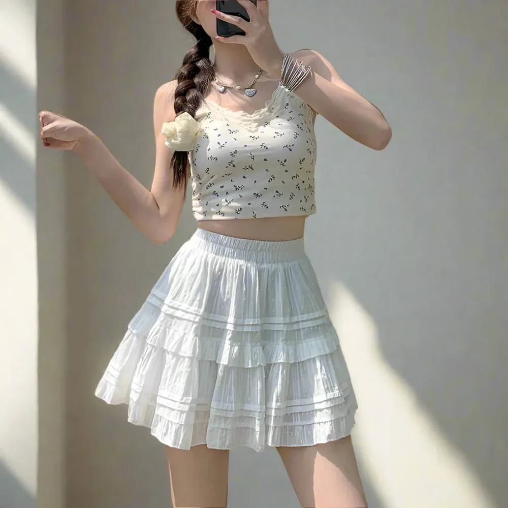 Fairycore White Skirt