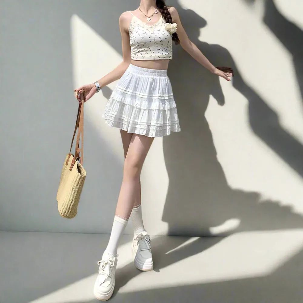 Fairycore White Skirt