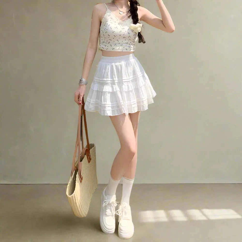Fairycore White Skirt