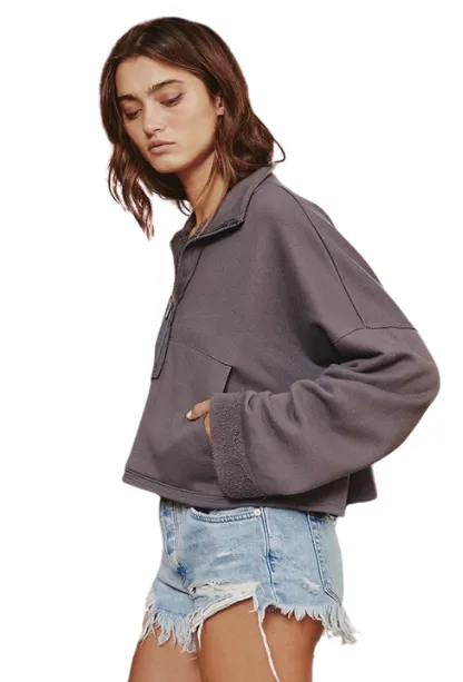 Familiar Love Cropped Pullover