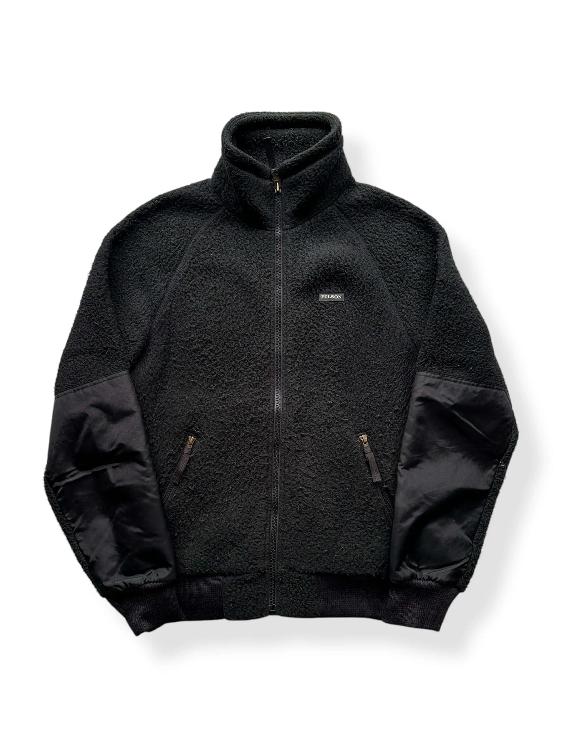 Filson Black Sherpa Fleece Jacket SZ S