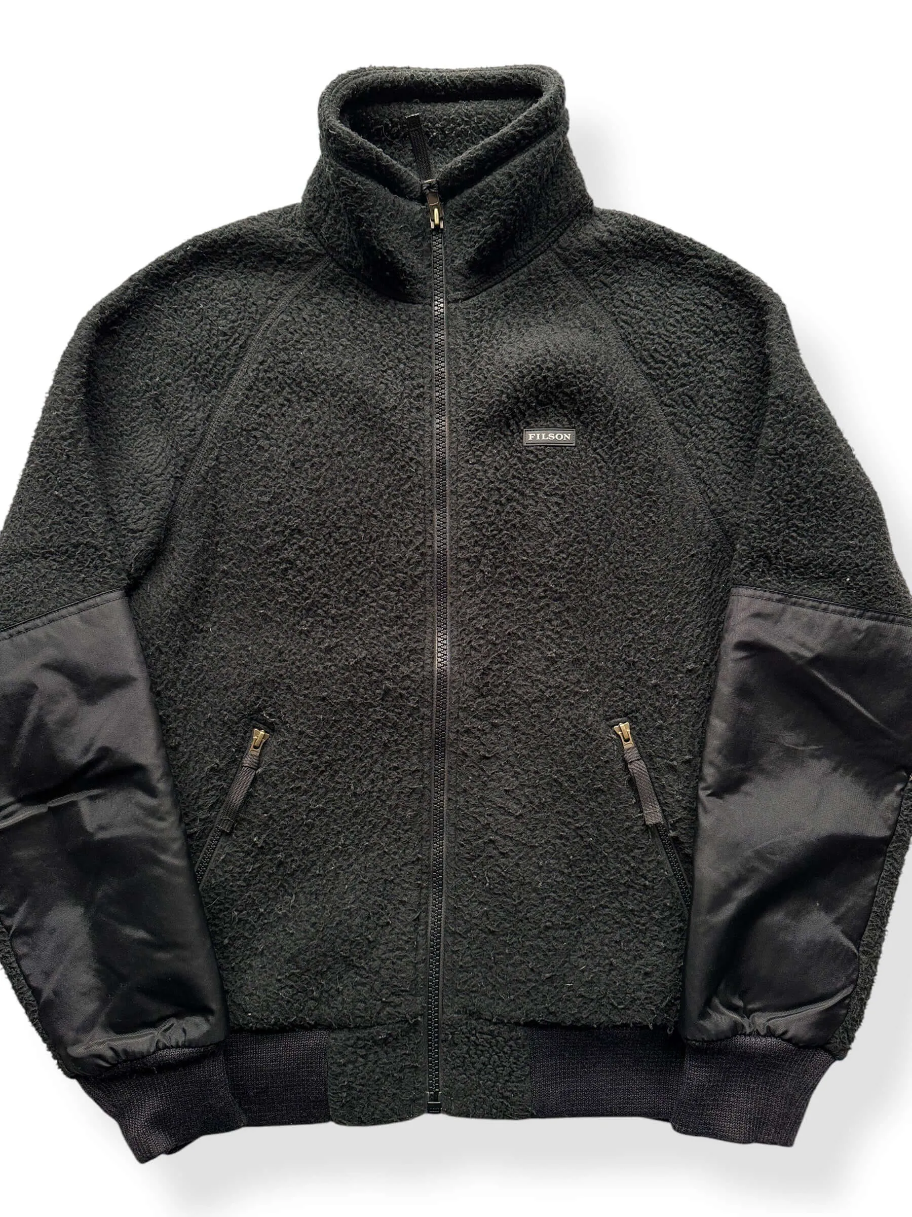 Filson Black Sherpa Fleece Jacket SZ S