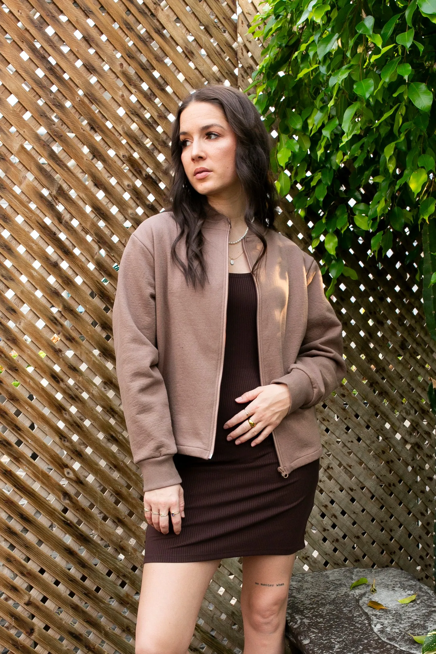 Fleece bomber