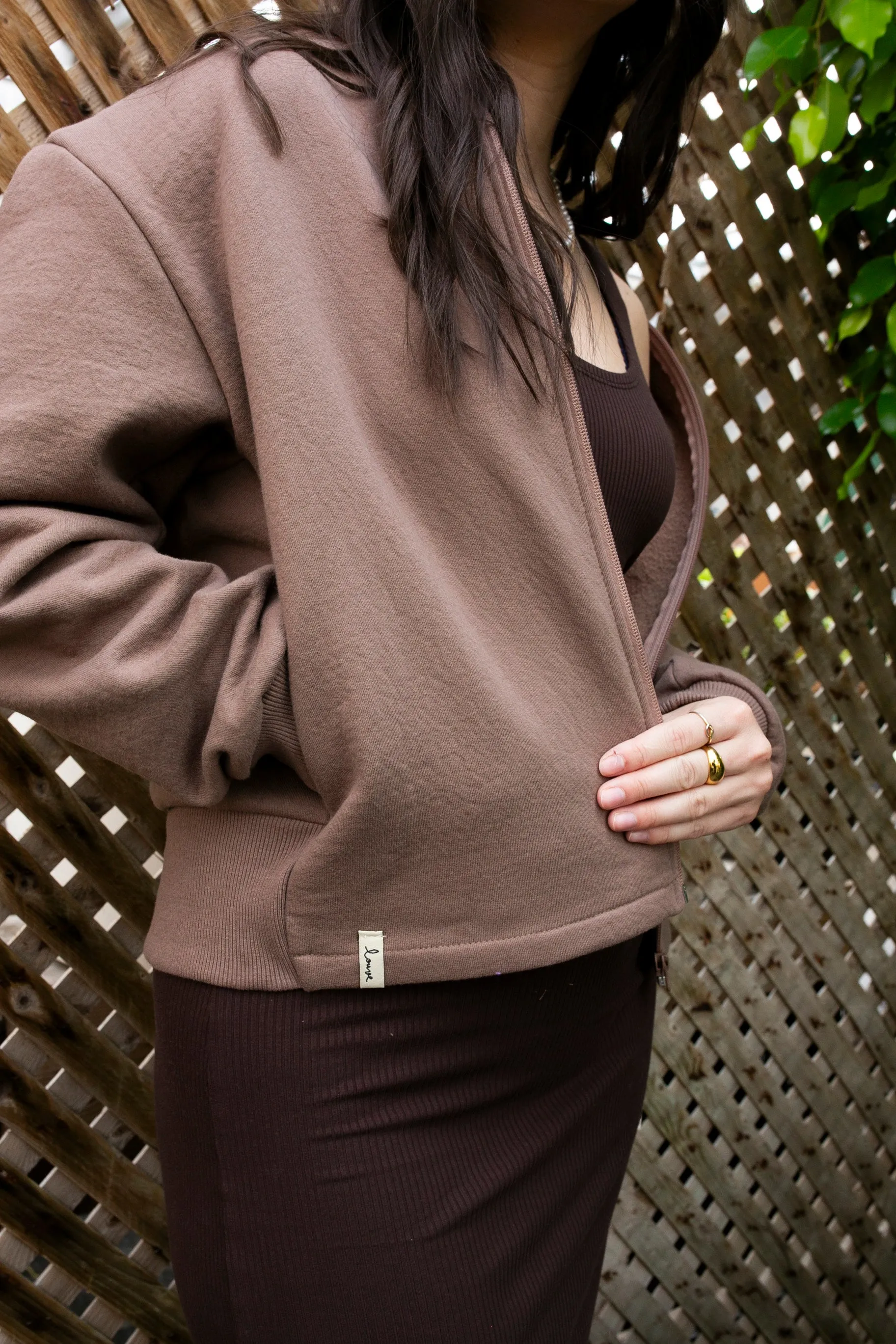 Fleece bomber