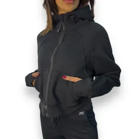 Fleeced Jacket - Black