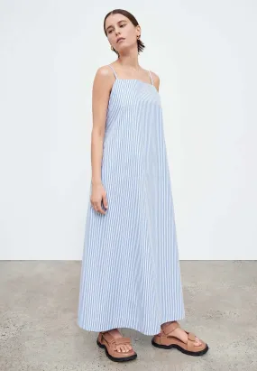 Florence Dress - Blue Stripe