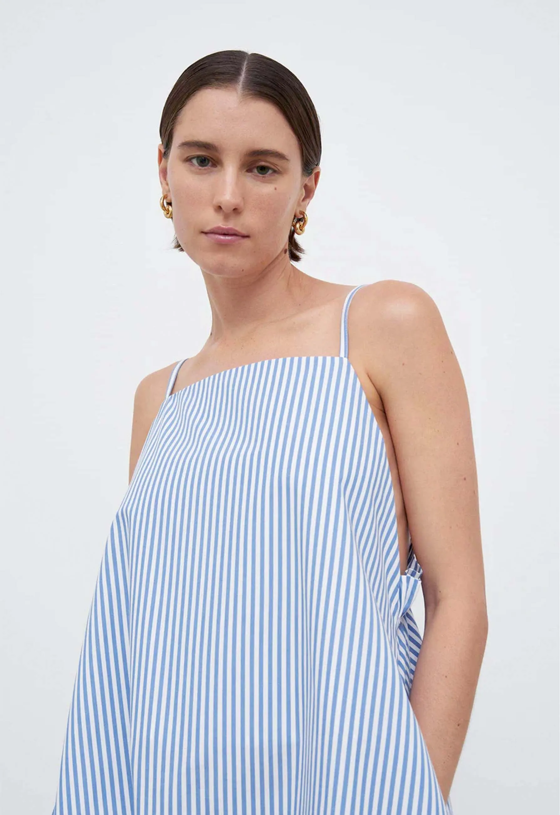 Florence Dress - Blue Stripe
