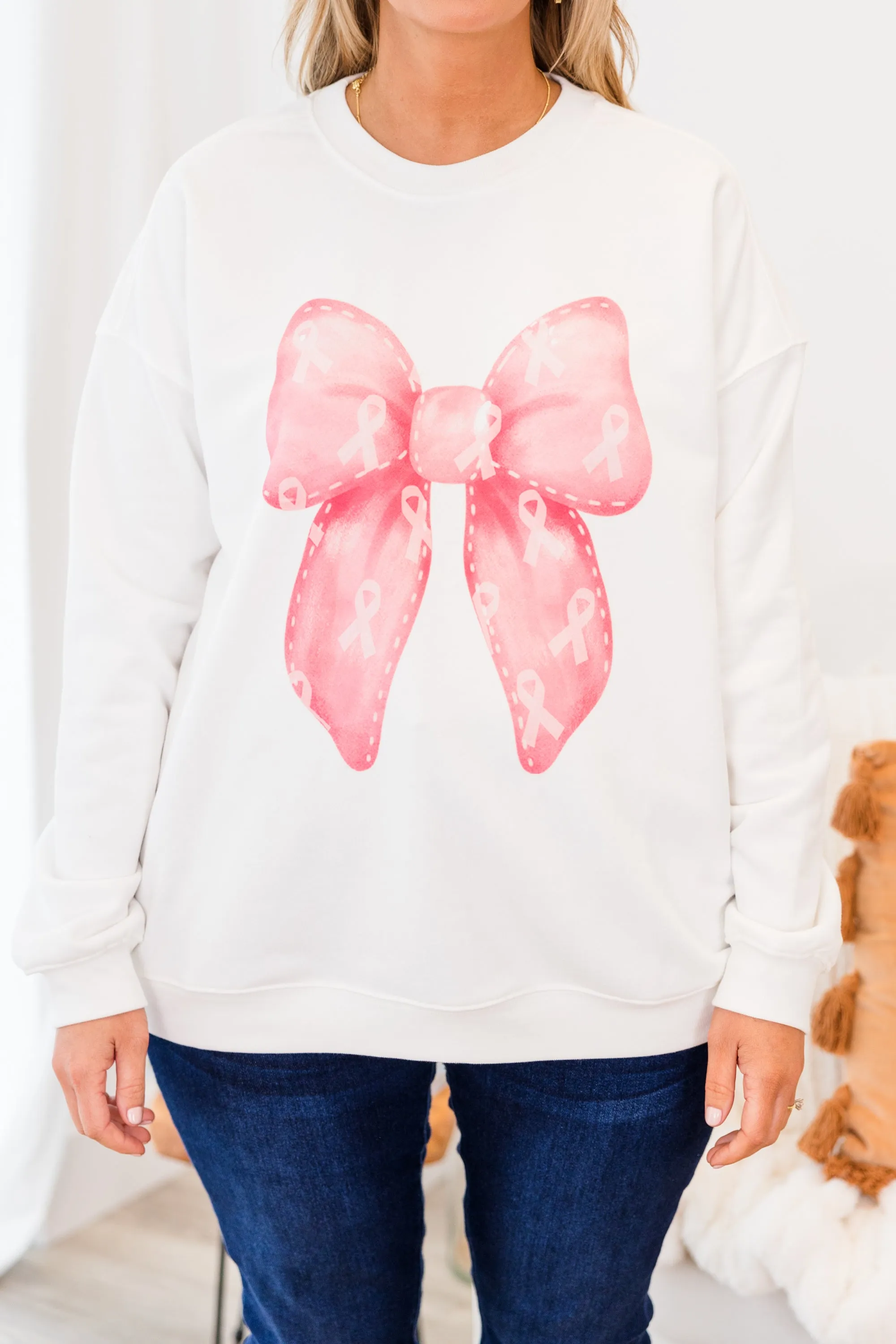 Forever Strong Pullover, White