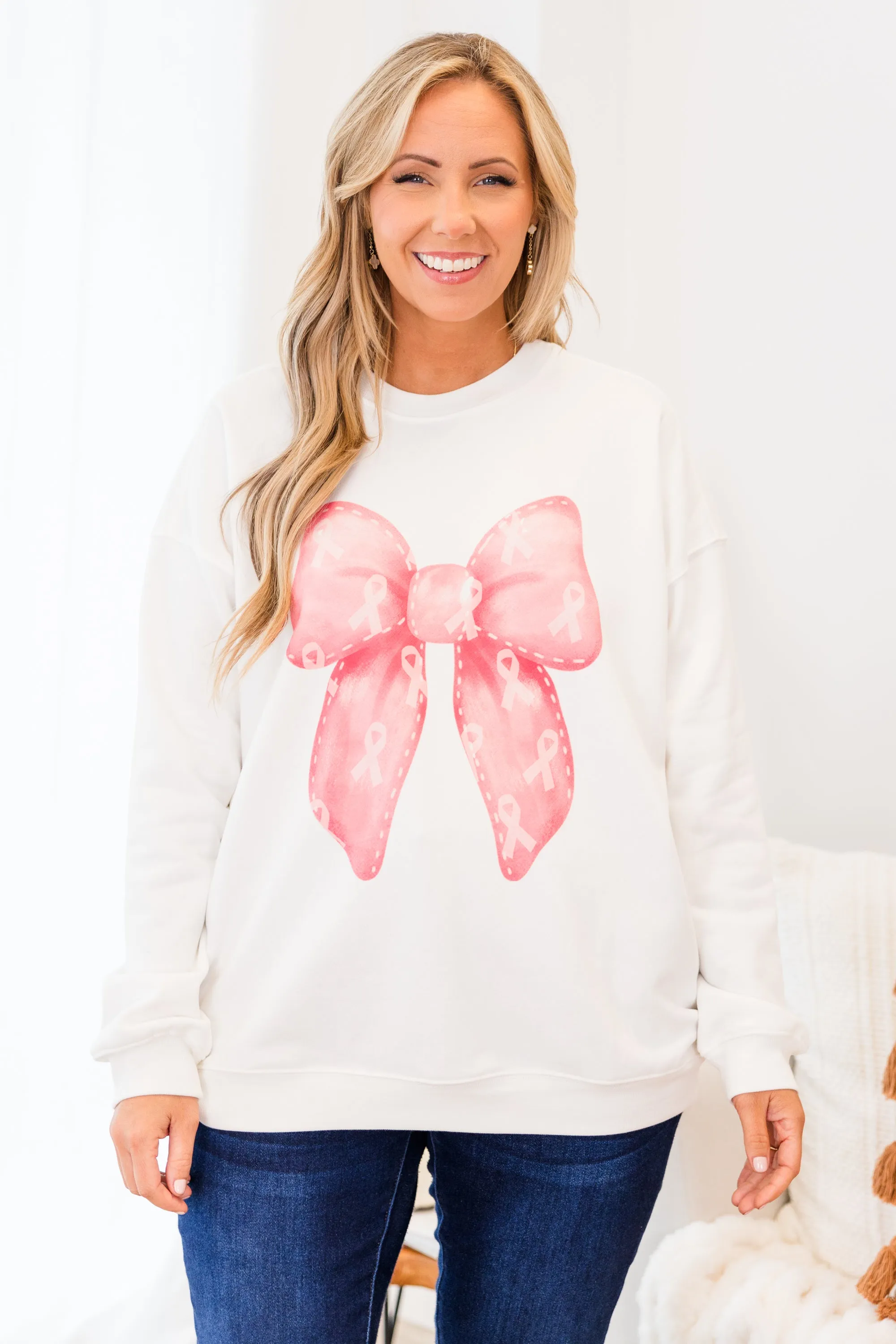 Forever Strong Pullover, White
