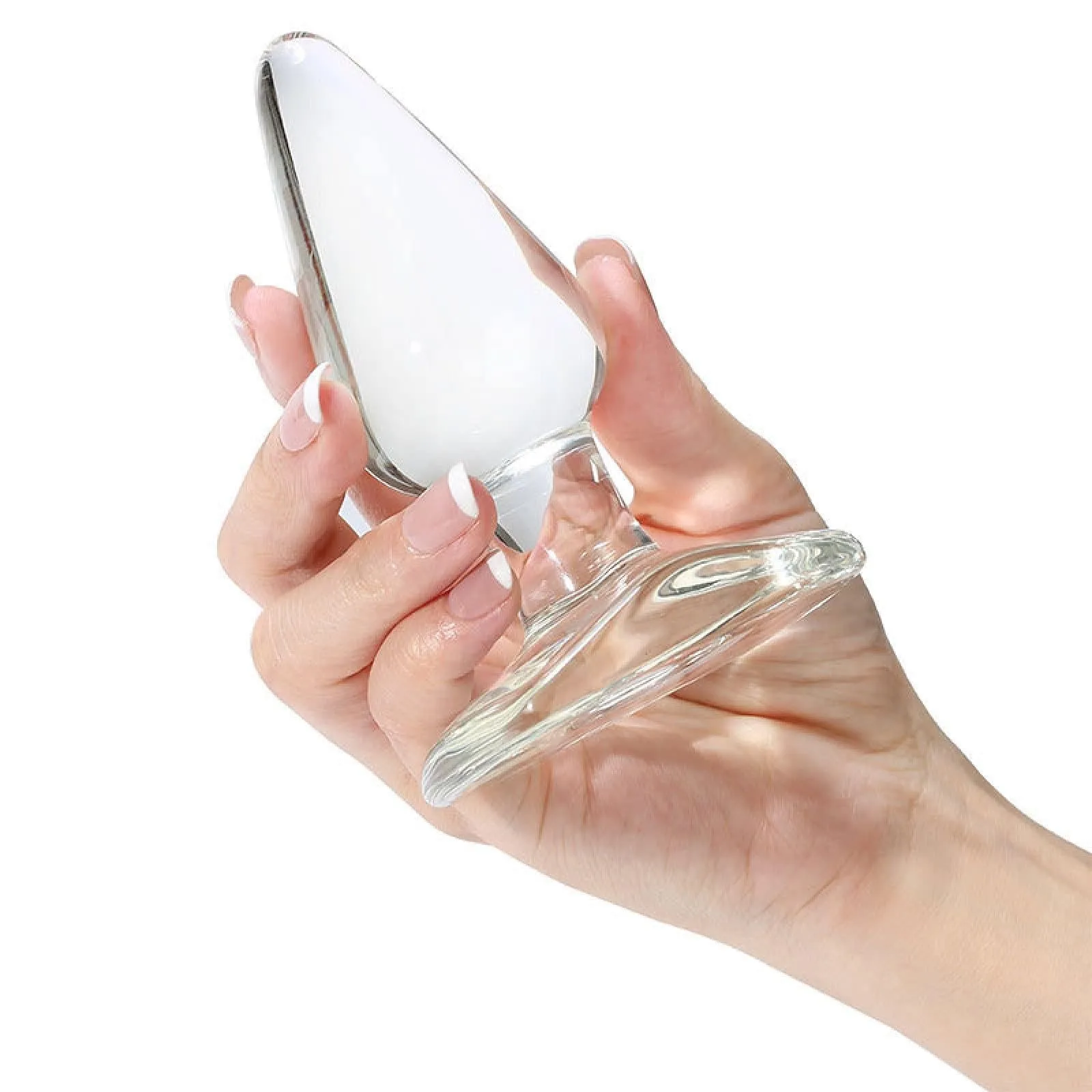 Glacier Glass Slim Butt Plug