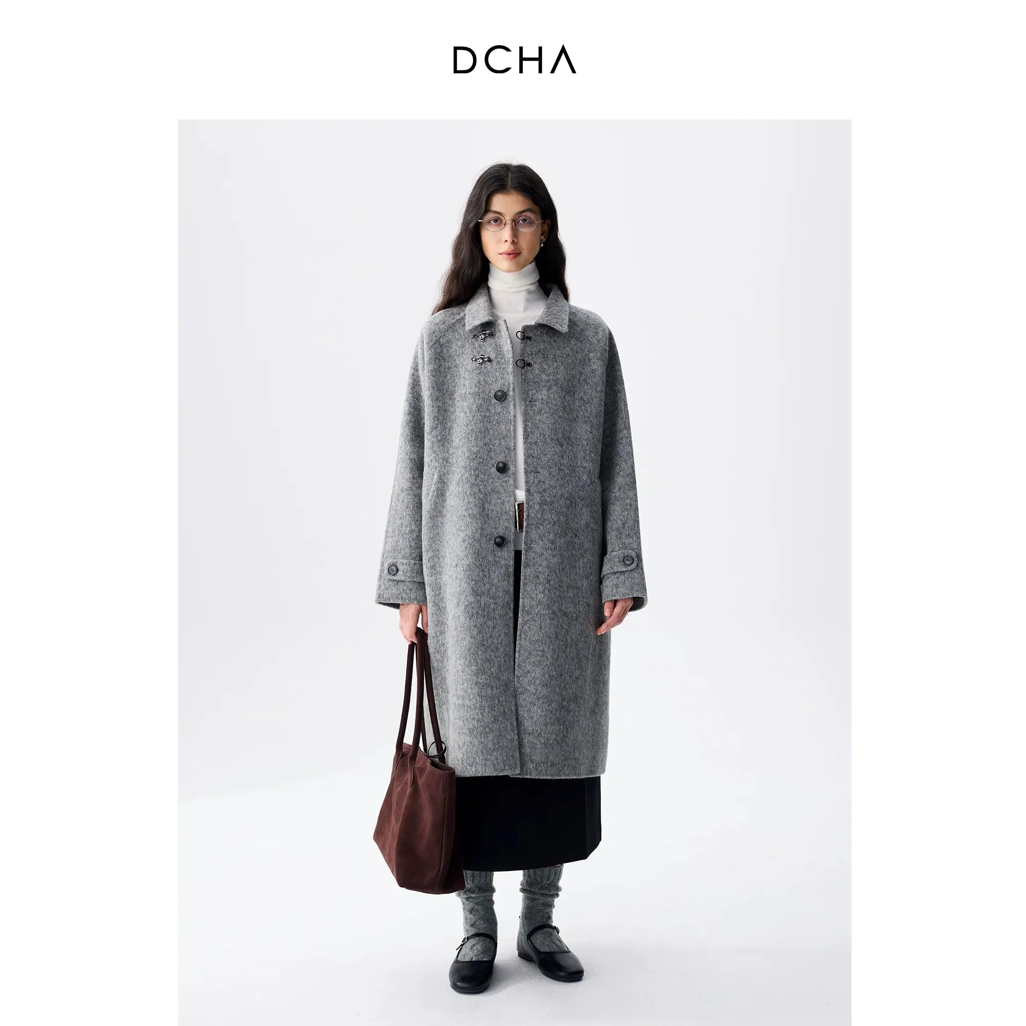 Gray Wool Overcoat
