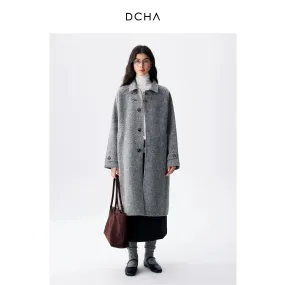 Gray Wool Overcoat