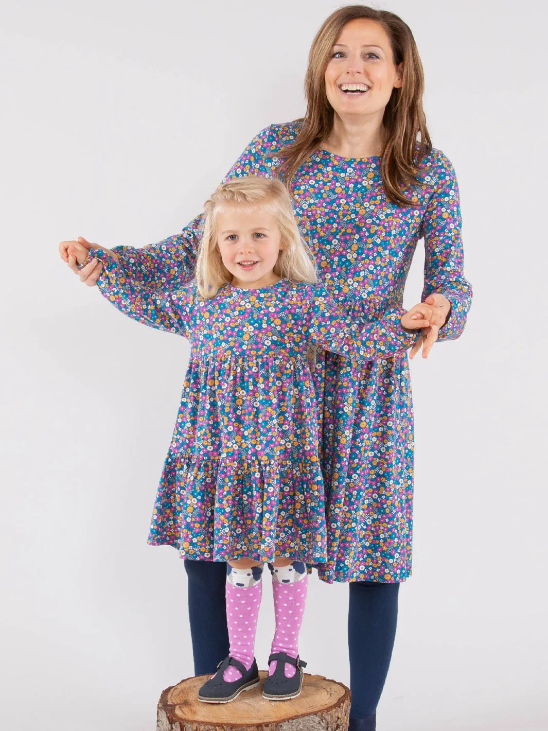 Harbour jersey dress faraway ditsy