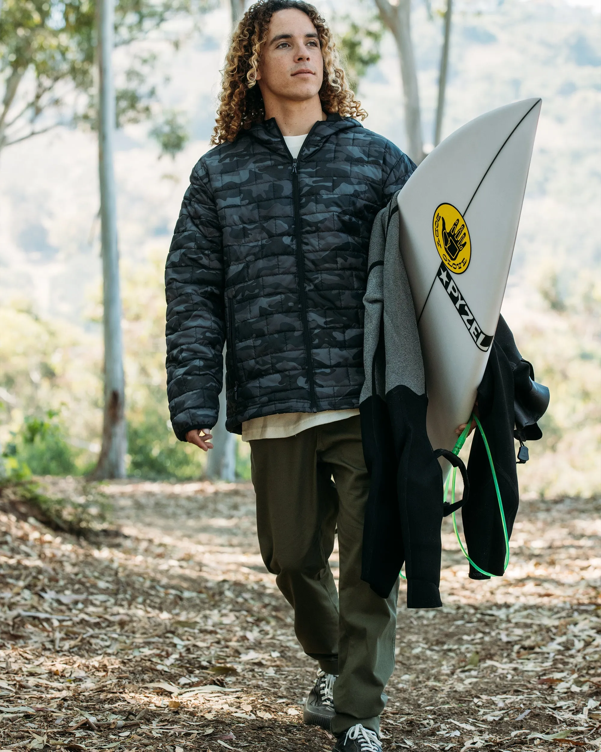 Heritage Hooded Puffer Jacket - Midnight Camo