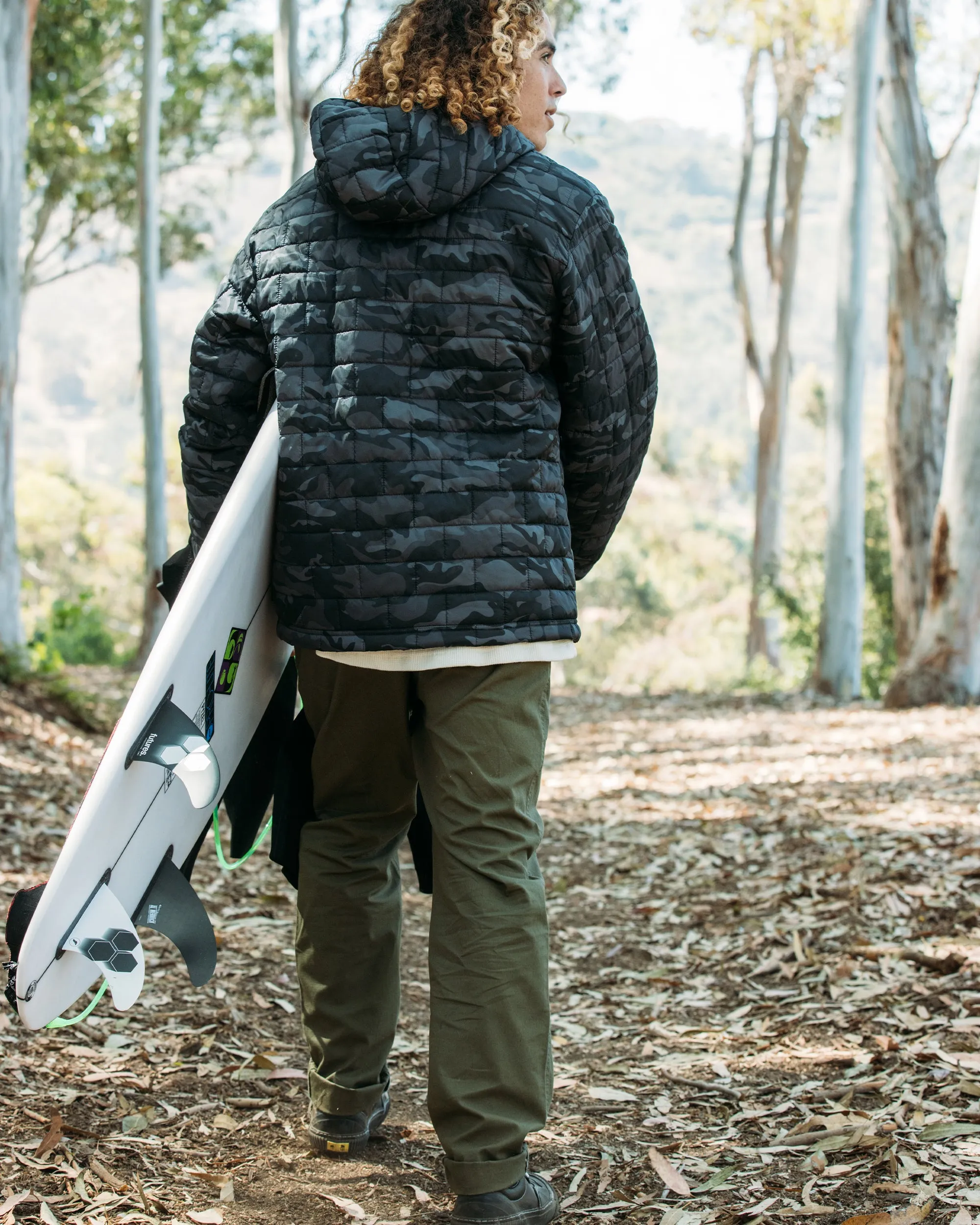 Heritage Hooded Puffer Jacket - Midnight Camo
