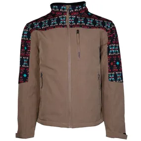 Hooey Youth Softshell Jacket Tan/Aztec