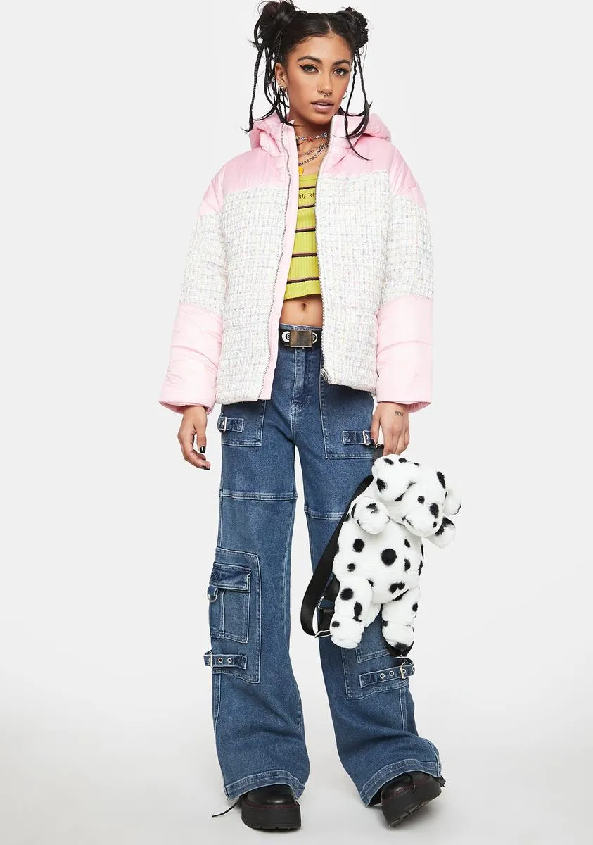 In Character Tweed Puffer Jacket