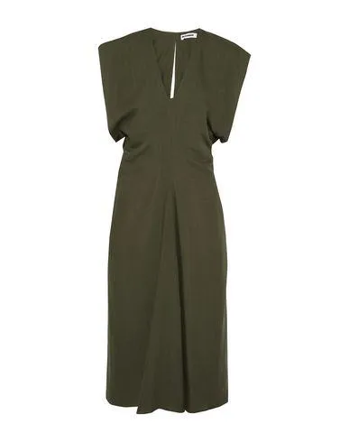 Jil Sander Women 3/4 length dress Military green 16 UK
