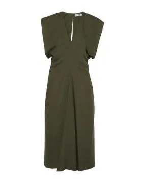 Jil Sander Women 3/4 length dress Military green 16 UK
