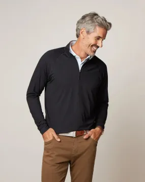 Johnnie-O Freeborne Performance 1/4 Zip Pullover Sweater - Black*