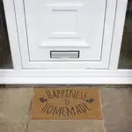 JVL Coir Happiness Is Homemade Outside Door Mat - 40 x 60cm
