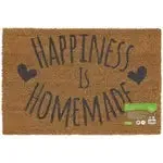 JVL Coir Happiness Is Homemade Outside Door Mat - 40 x 60cm