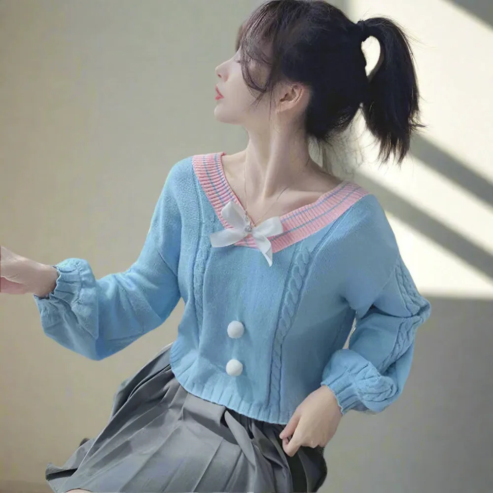 Kawaii Pastel Cardigan Sweater