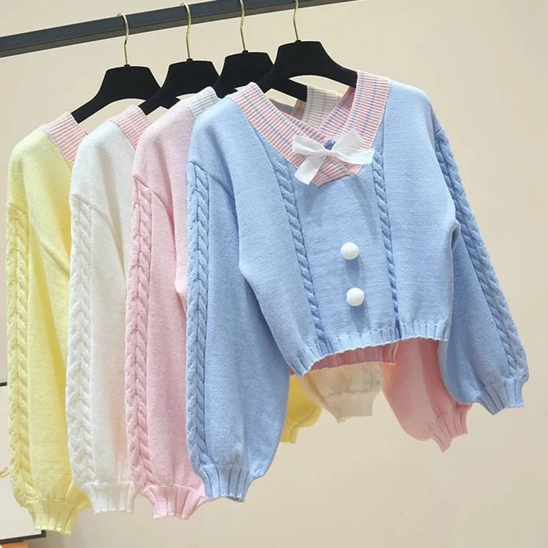 Kawaii Pastel Cardigan Sweater
