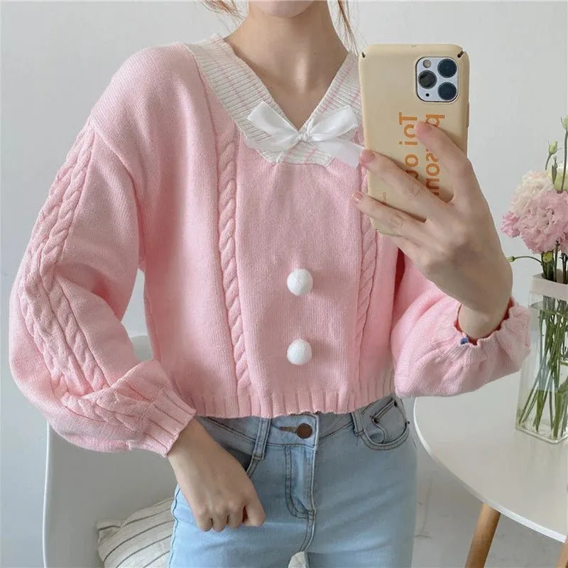 Kawaii Pastel Cardigan Sweater