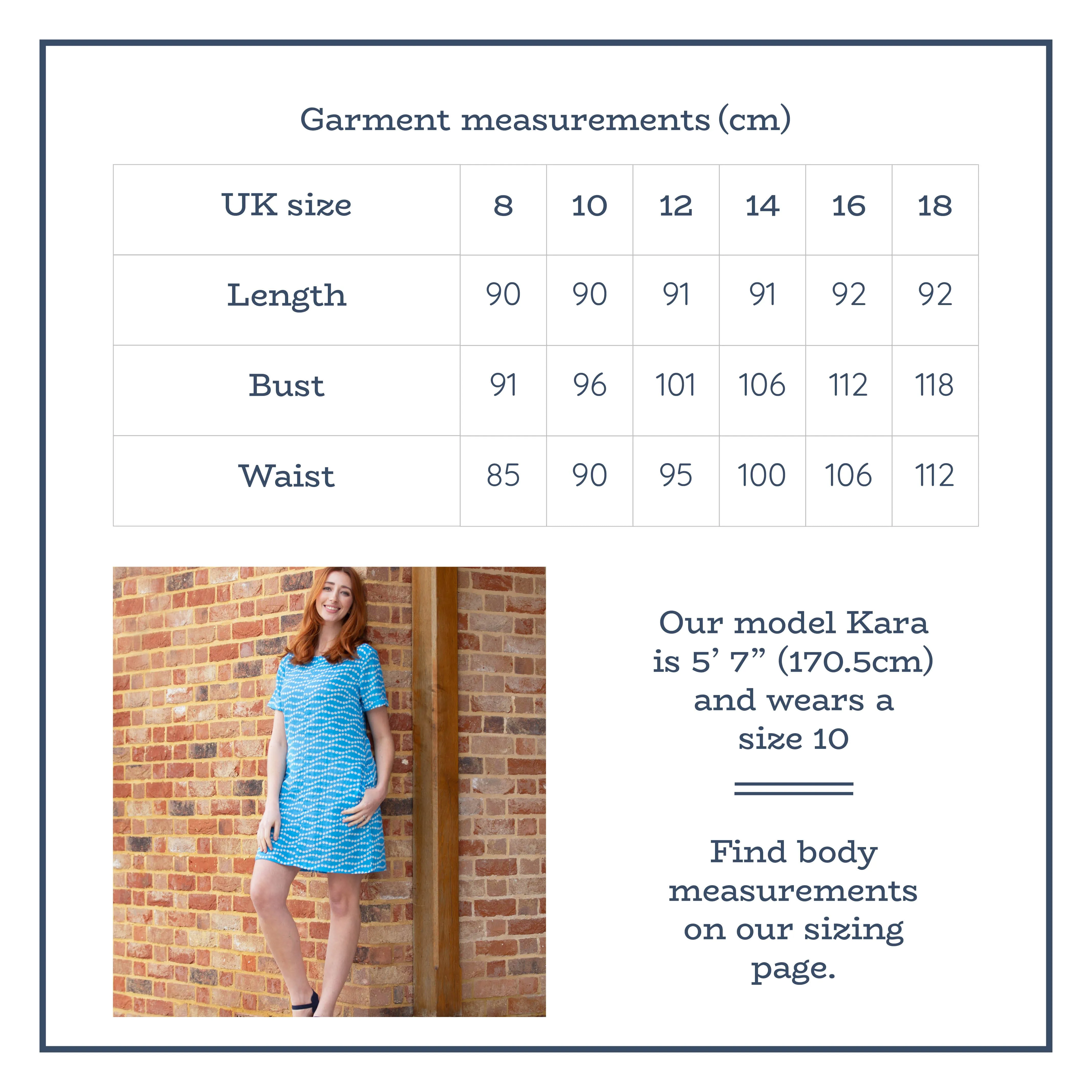 Kingston dress wavy daisy