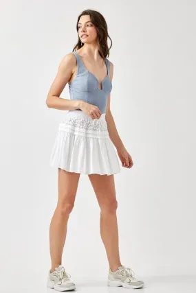 Lace Trim Skirt