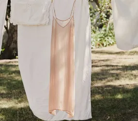 LONG DEEP V-NECK SLIP -- CONCH
