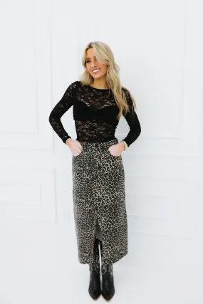 Marjorie Maxi Skirt - Leopard
