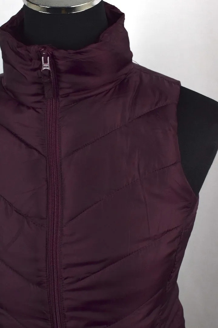 Maroon Puffer Vest