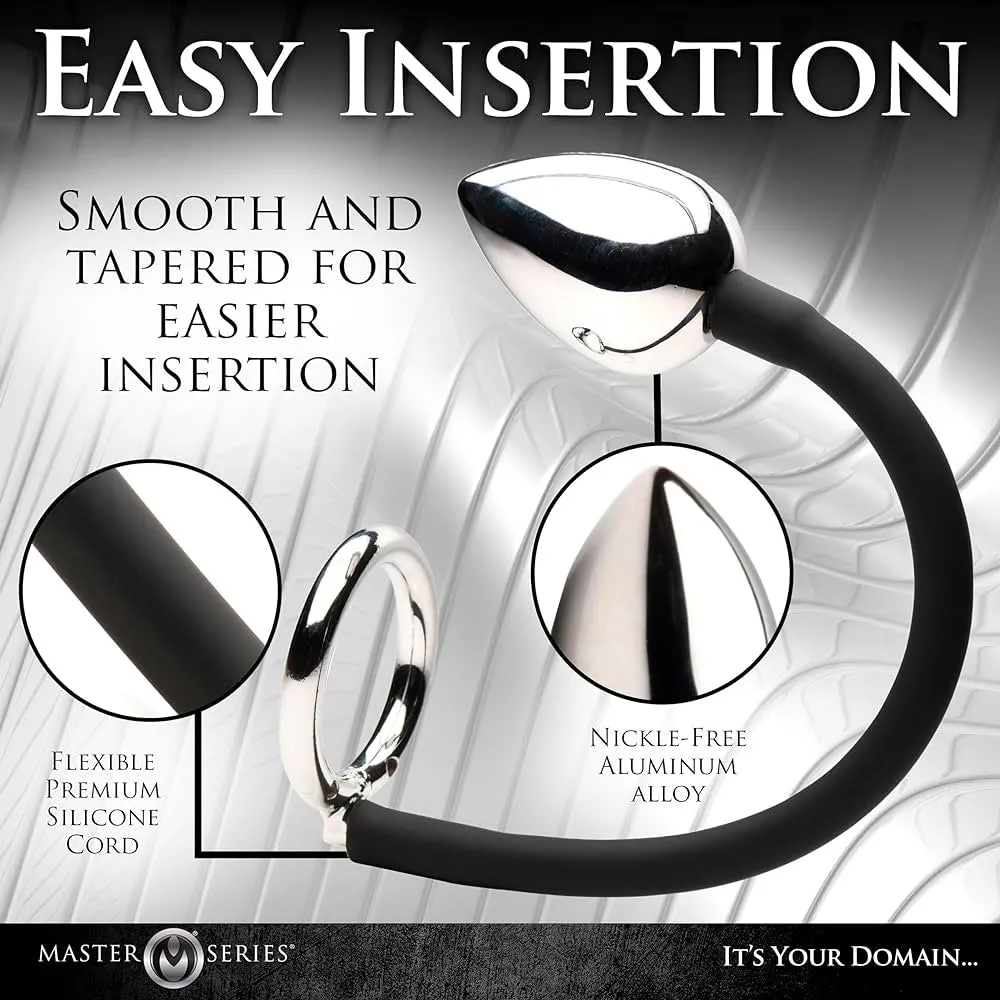 Master Series Tug Plug Aluminum Cock and Ball Ring