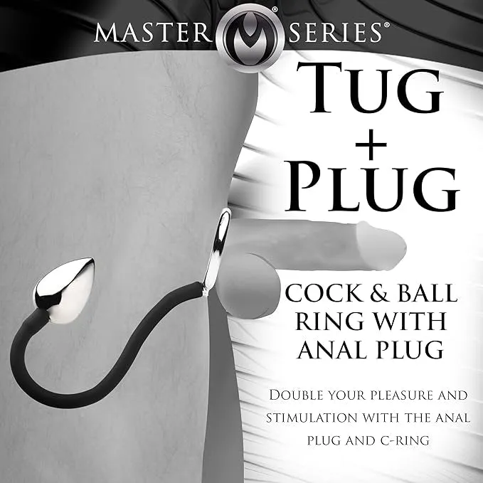 Master Series Tug Plug Aluminum Cock and Ball Ring