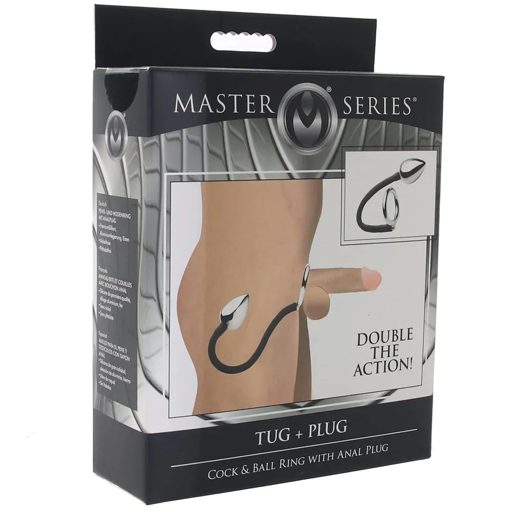 Master Series Tug Plug Aluminum Cock and Ball Ring