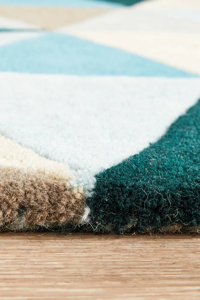 Matrix 901 Runner Rug (Turquoise) by Rug Culture