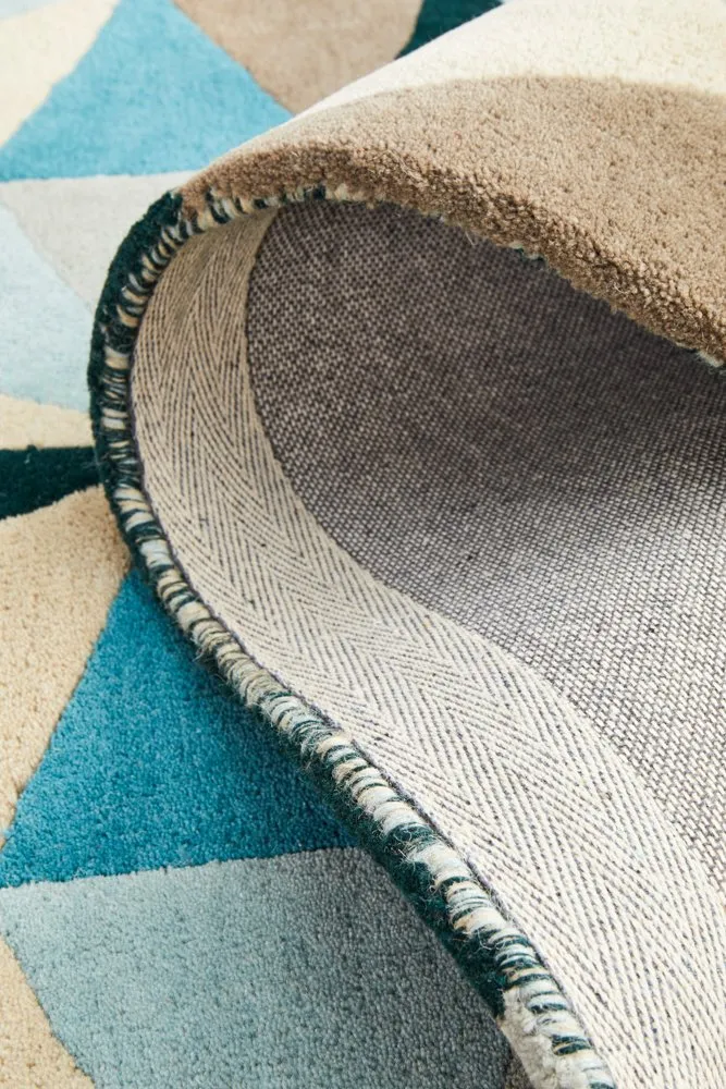 Matrix 901 Runner Rug (Turquoise) by Rug Culture
