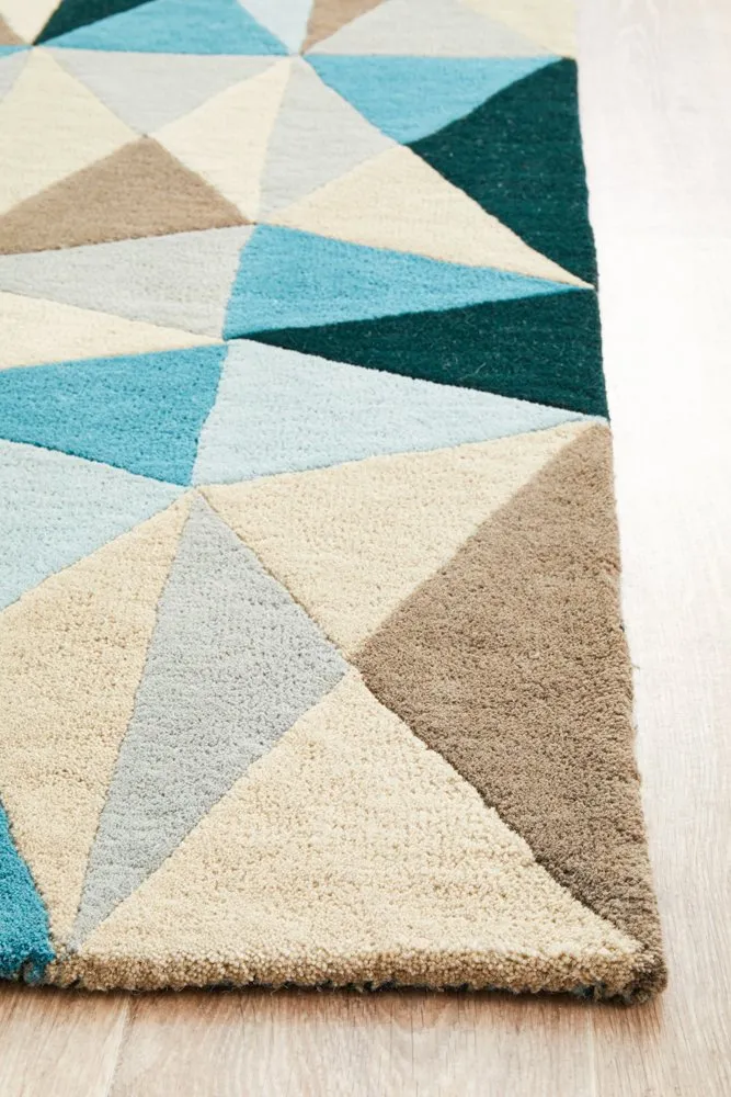 Matrix 901 Runner Rug (Turquoise) by Rug Culture