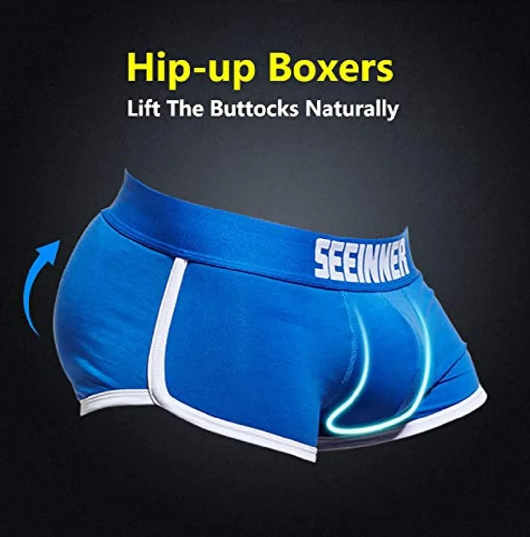 Men's AQ Padded Butts Up Blue  Brief