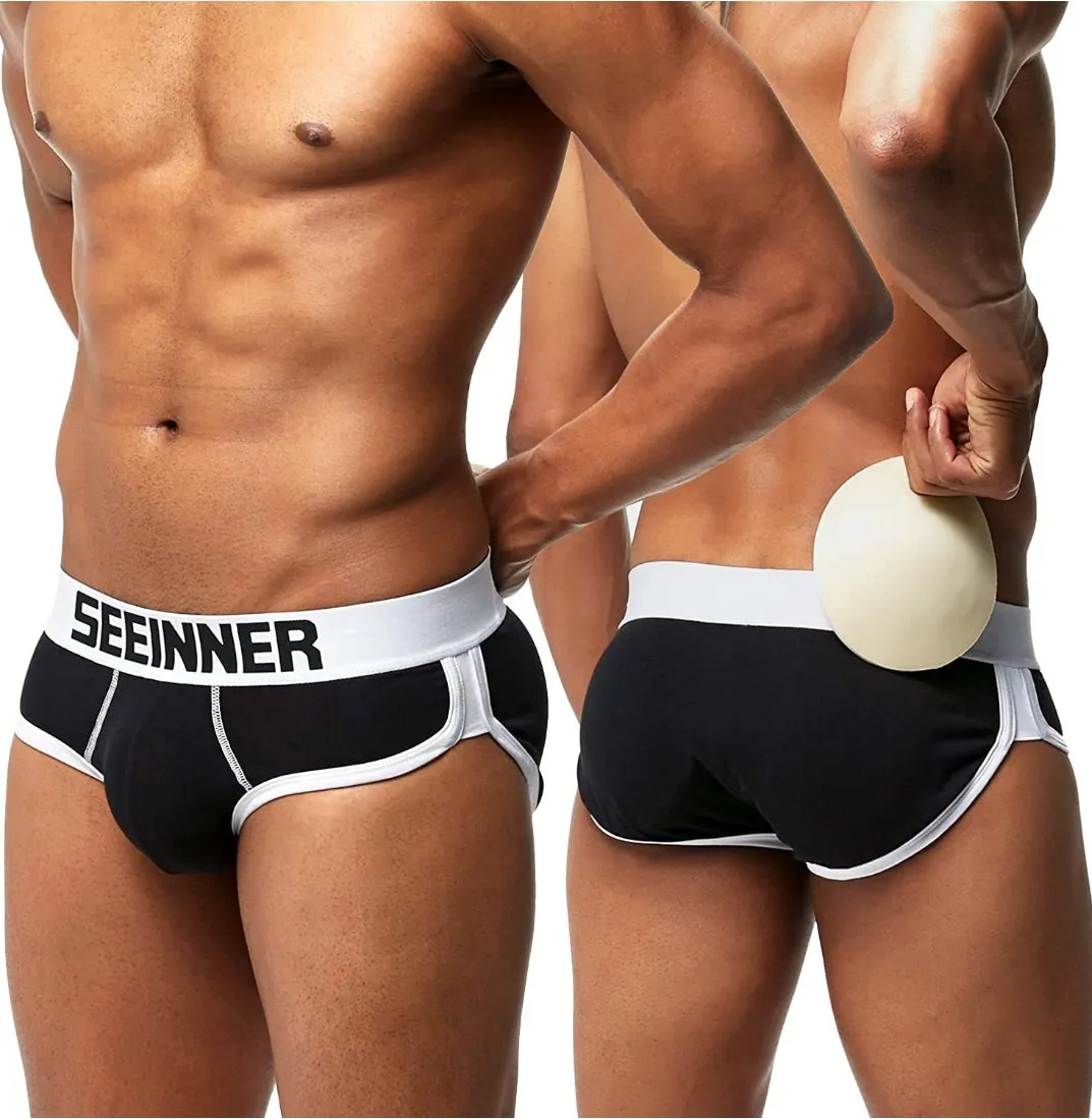 Men's AQ Padded Butts Up Blue  Brief