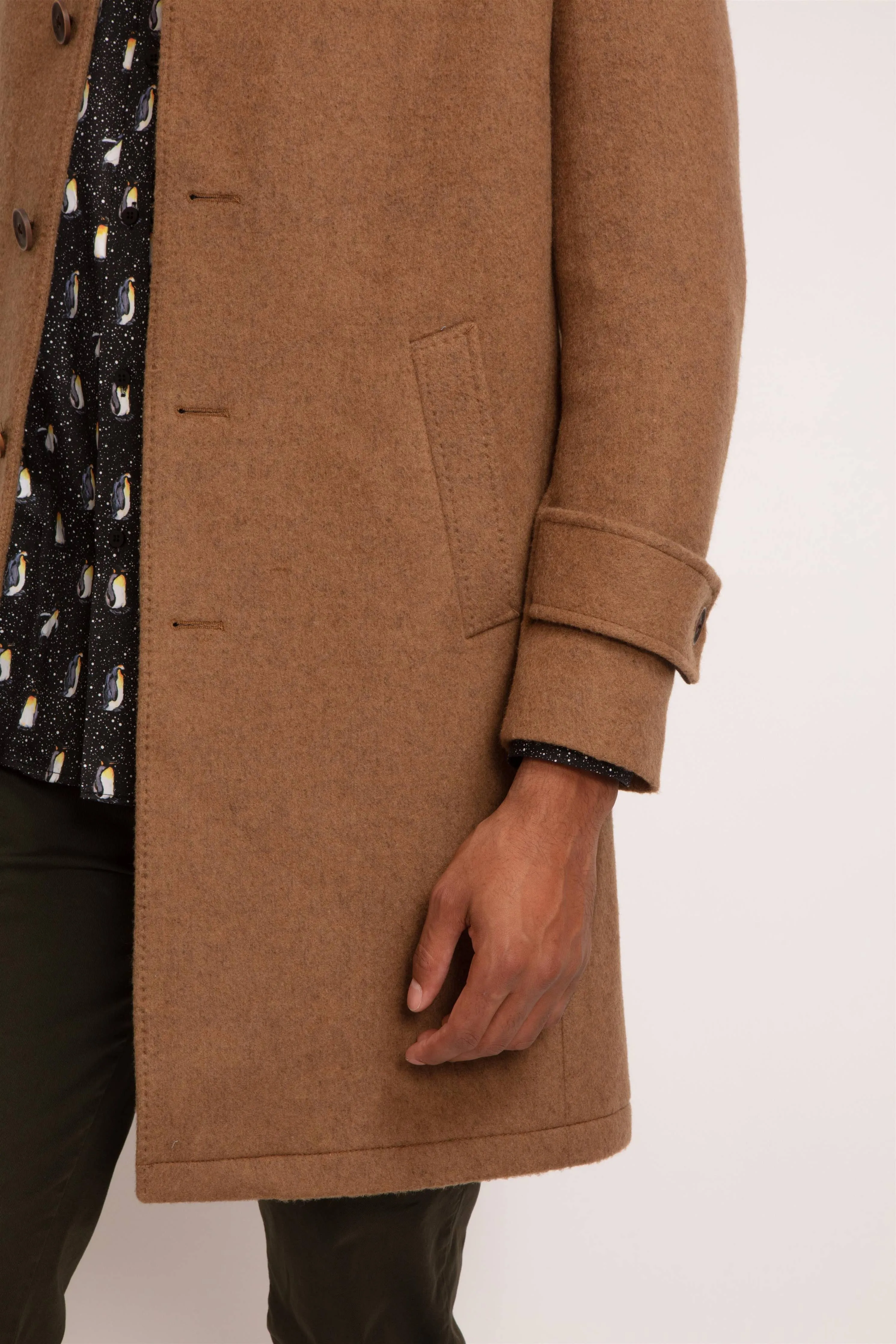 Men's Wool Blend Overcoat