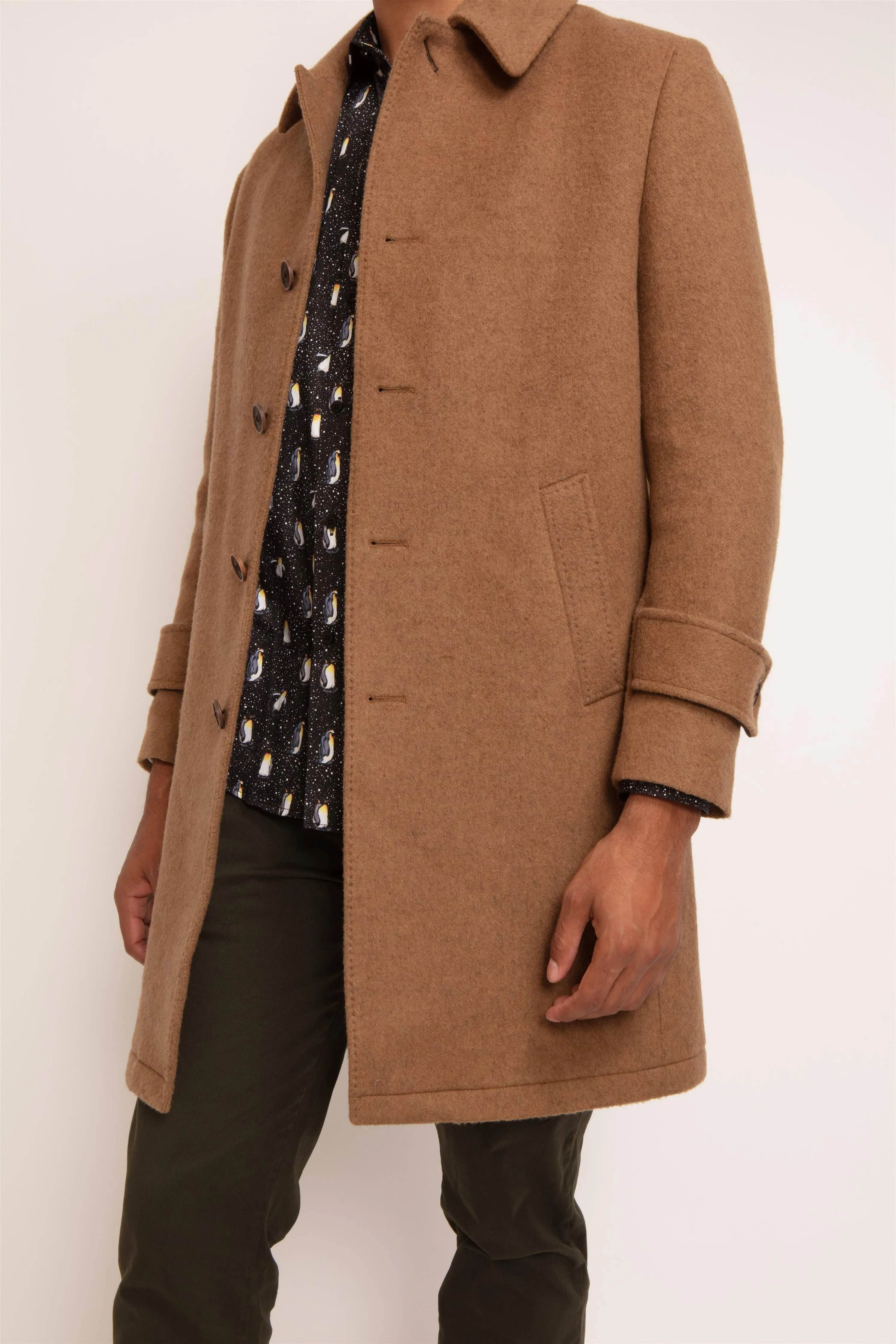 Men's Wool Blend Overcoat