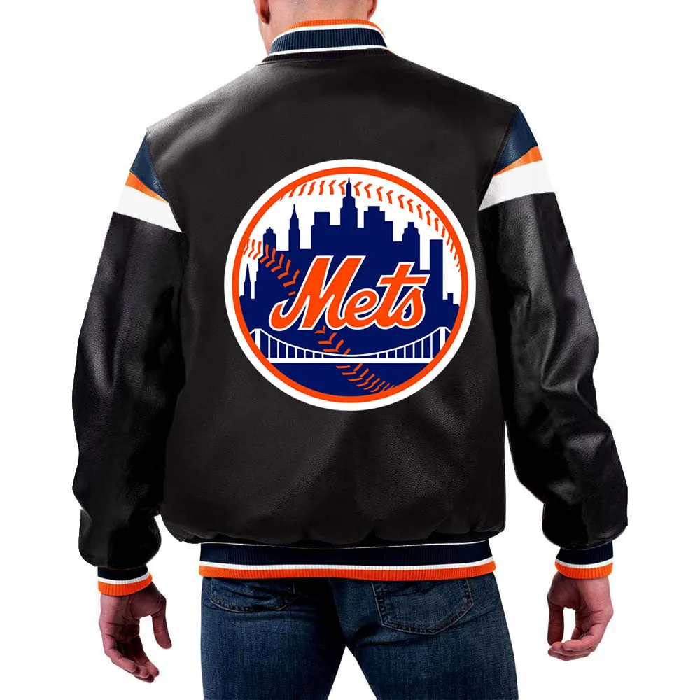 MLB NEW York Mets Leather Jacket