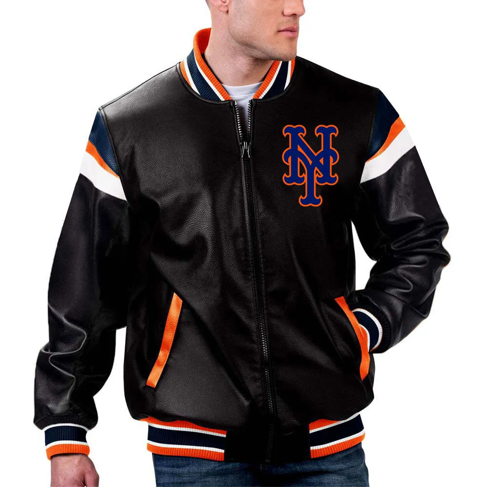 MLB NEW York Mets Leather Jacket