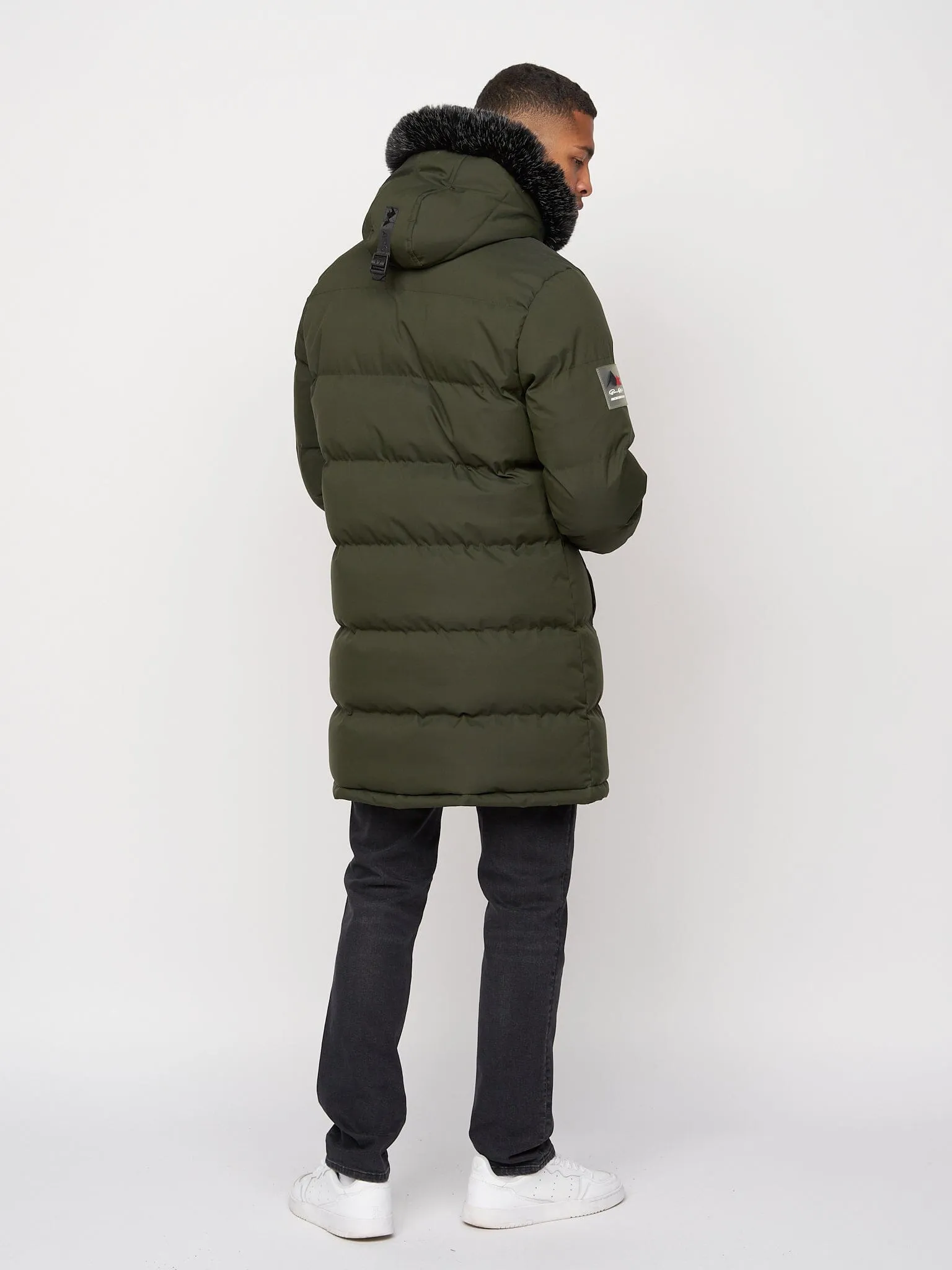 Modrico Mid Length Parka Dark Olive