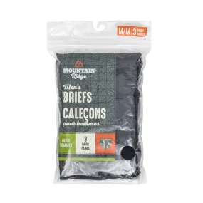 Mountain Ridge underwear for men, 3-pack of cotton briefs.