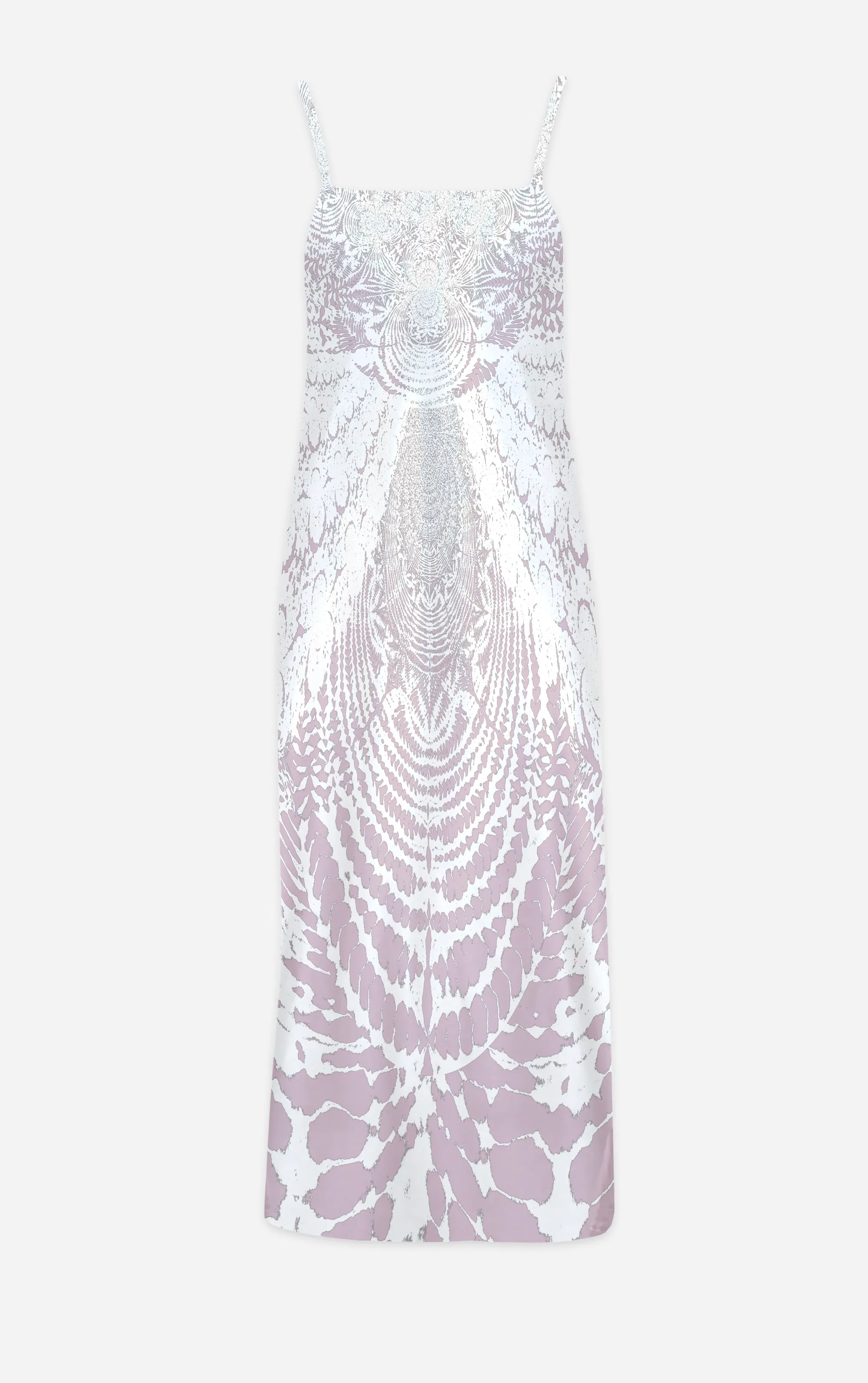 Not Ya Mama's Tie Dye- French Gothic V Neck Slip Dress in Nouveau Blush Lavender | Le Leanian™