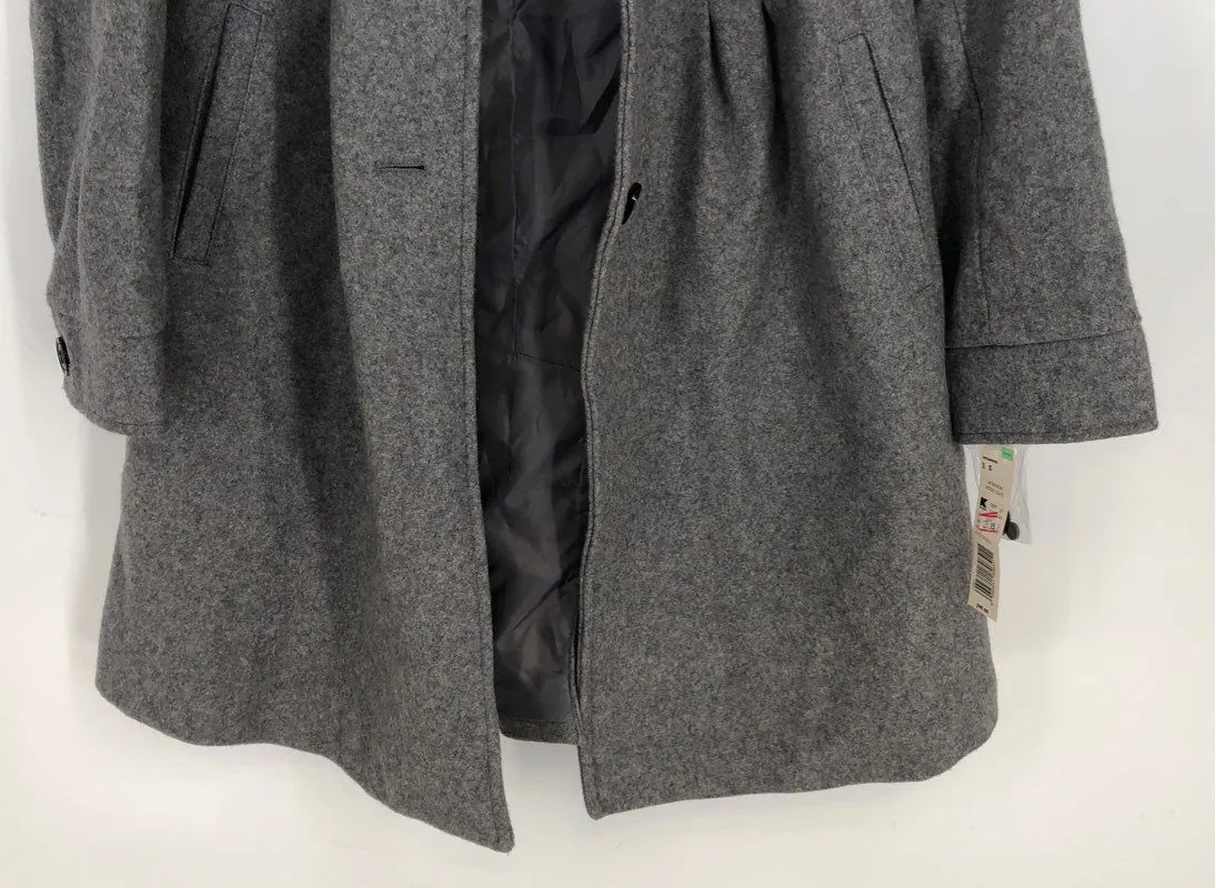 NWT Attention Women's Gray Overcoat - Size Small